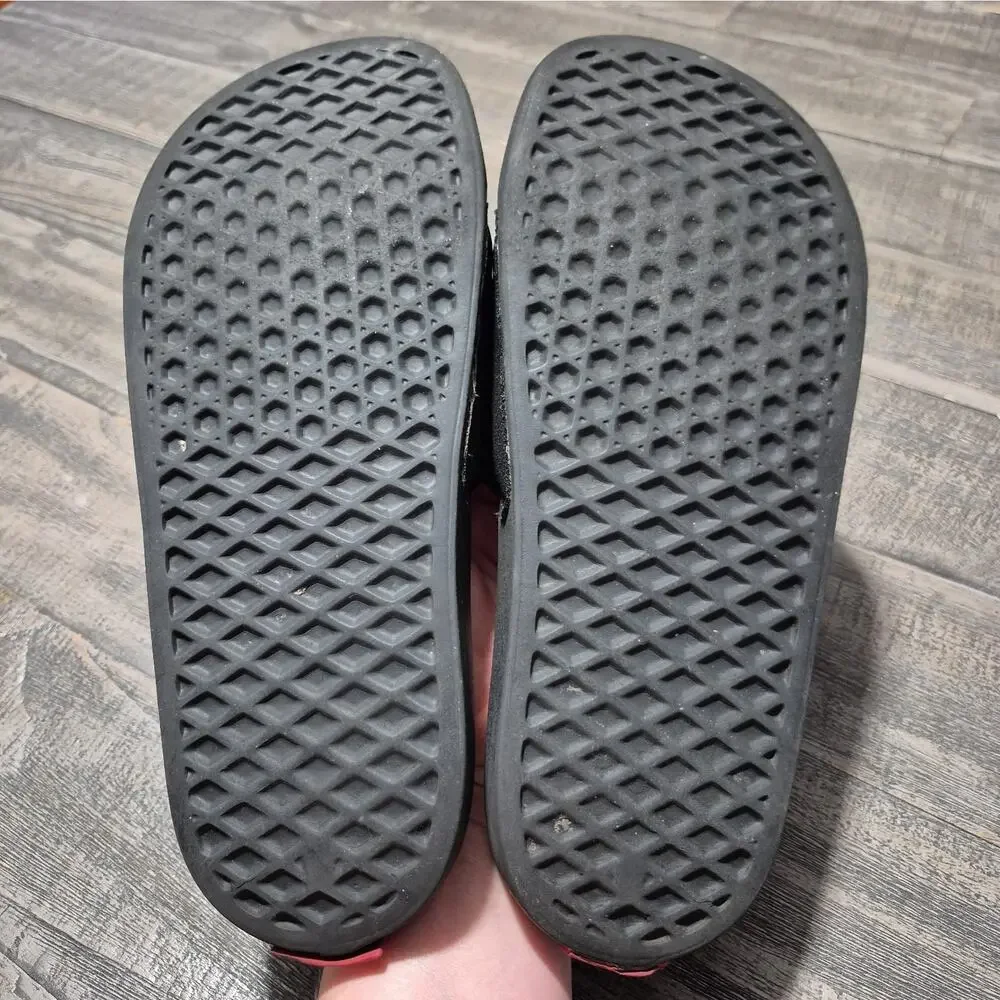 Vans Shoes Slides La Costa Pride Mens 7 Black Rainbow Nubuck Slip On VN0A5HF5AN8